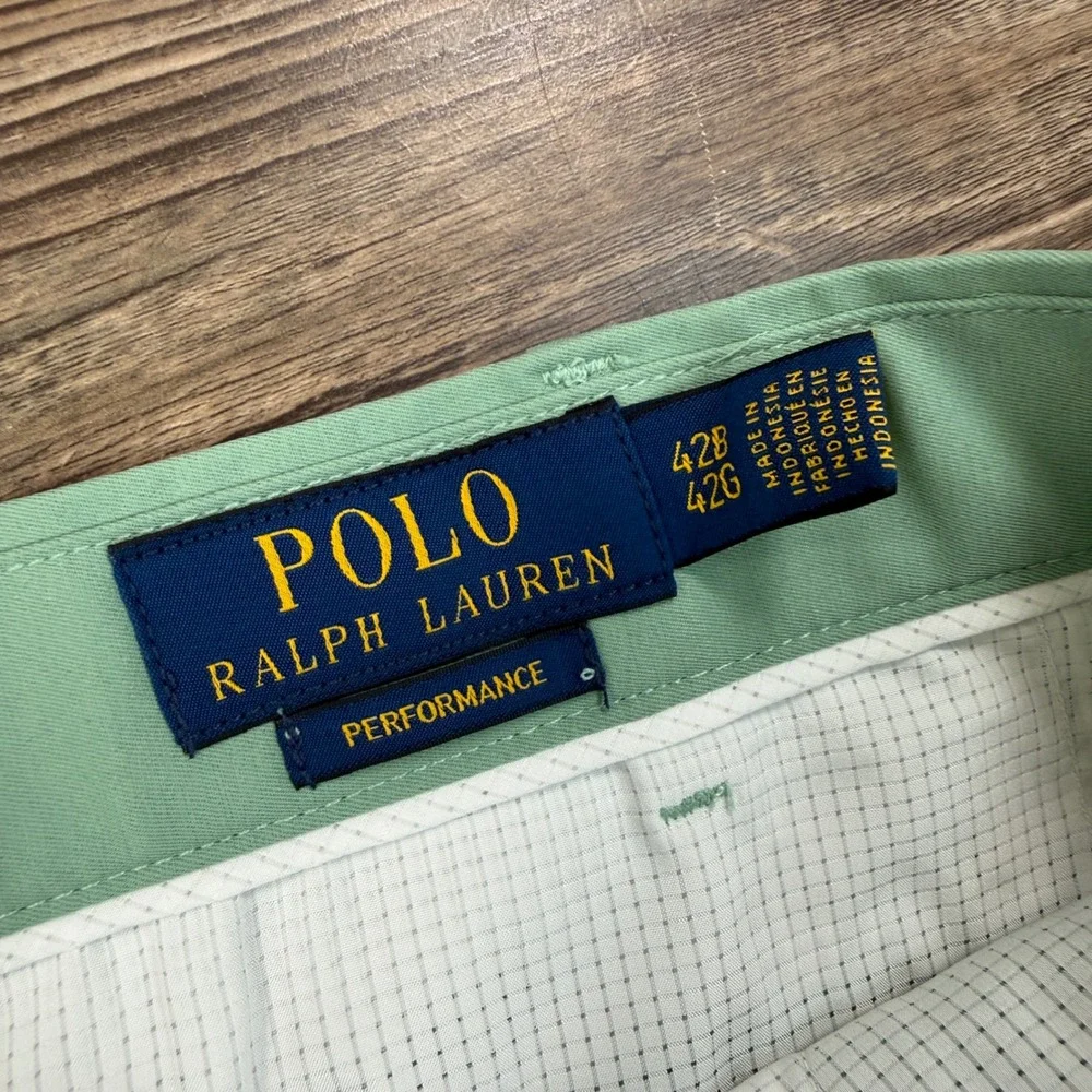 Polo Ralph Lauren Mens Size 42B Performance Shorts Faded Mint Green Stretch NWT
